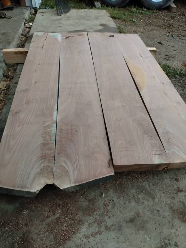Lot of (4) Walnut Tabletop Boards