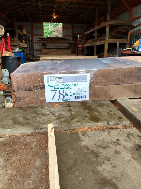 Lot of (2) Walnut Tabletop Boards