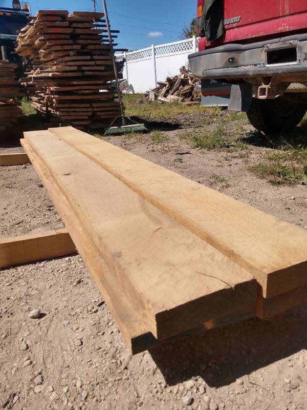 Lot of (4) White Oak Boards