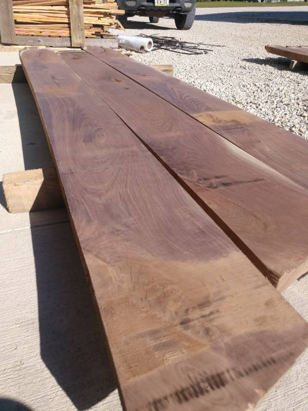 Lot of (3) Walnut Tabletop Slab Boards