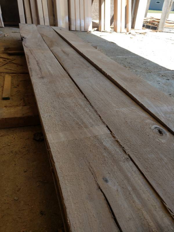 Lot of (9) Red Elm Boards