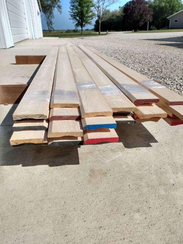Lot of (30) Maple Baseboard