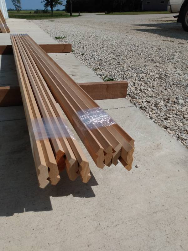 Lot of (10) Cherry Small Crown Molding
