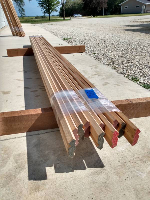 Lot of (10) Oak Small Crown Molding