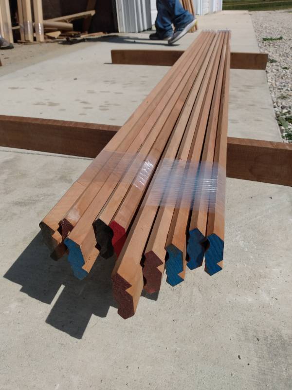 Lot of (10) Cherry Small Crown Molding