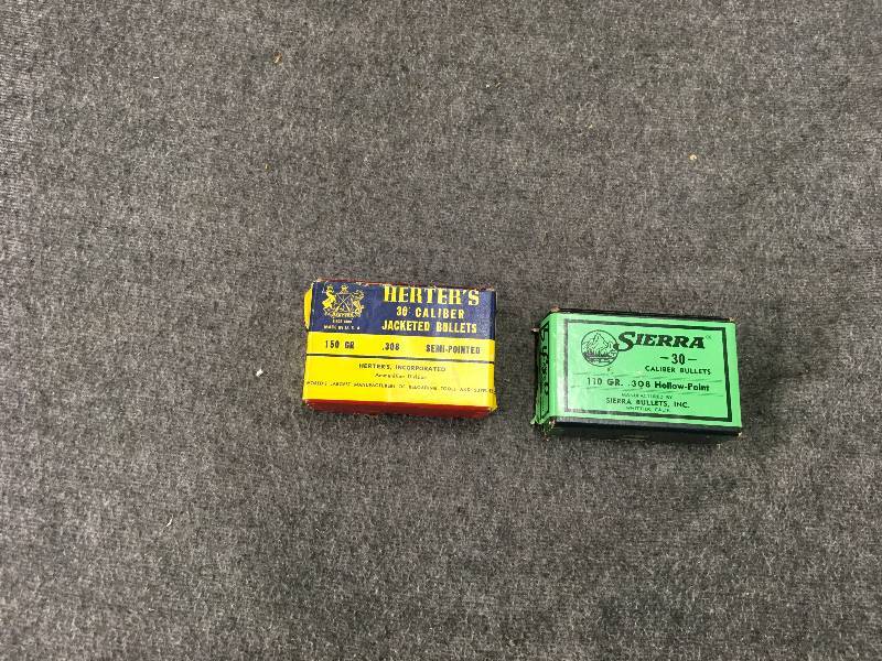 lot 144 image: 100 Rounds 30. Caliber Bullets 150 GR & 110 GR