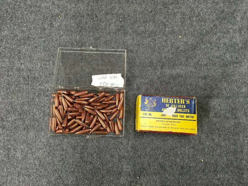 lot 145 image: 30. Caliber Bullets 150 GR