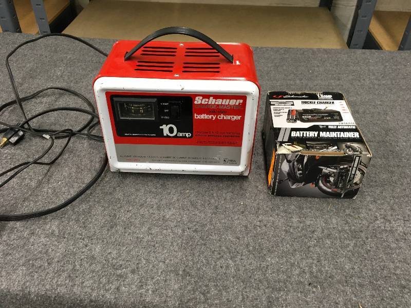 lot 156 image: Schauer Battery Charger & Schumacher Trickle Charger