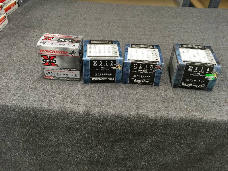 lot 177 image: Four Boxes Of 20 Gauge Shotgun Shells