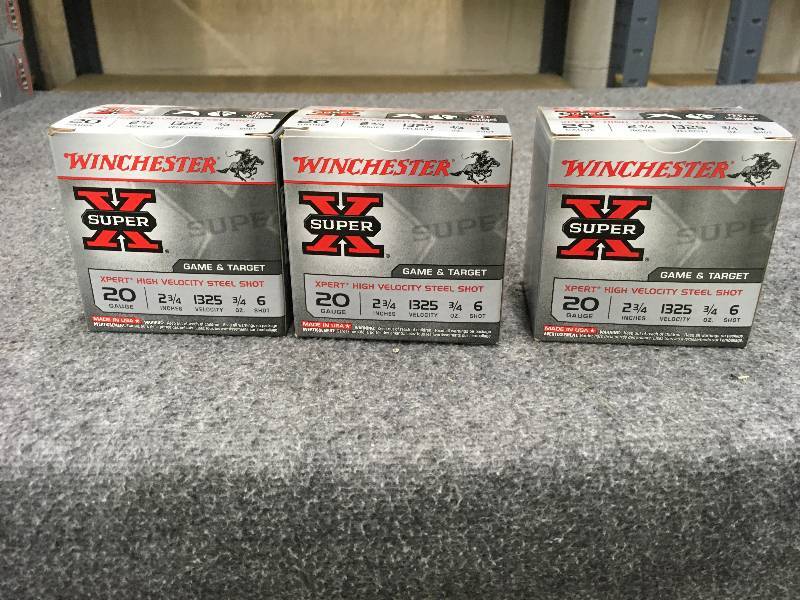 lot 182 image: 3 Boxes Of Winchester 20 Gauge Shells