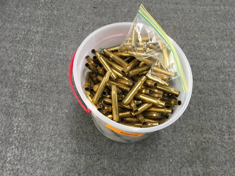 lot 205 image: Bucket Of 30-06 Brass