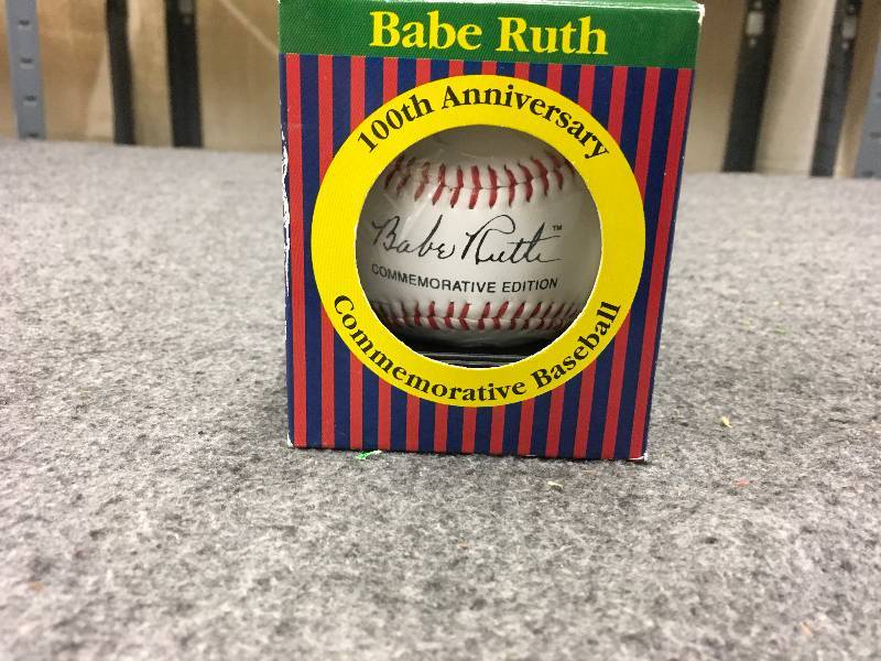 lot 206 image: Babe Ruth 100th Anniversary Commemorative Baseball