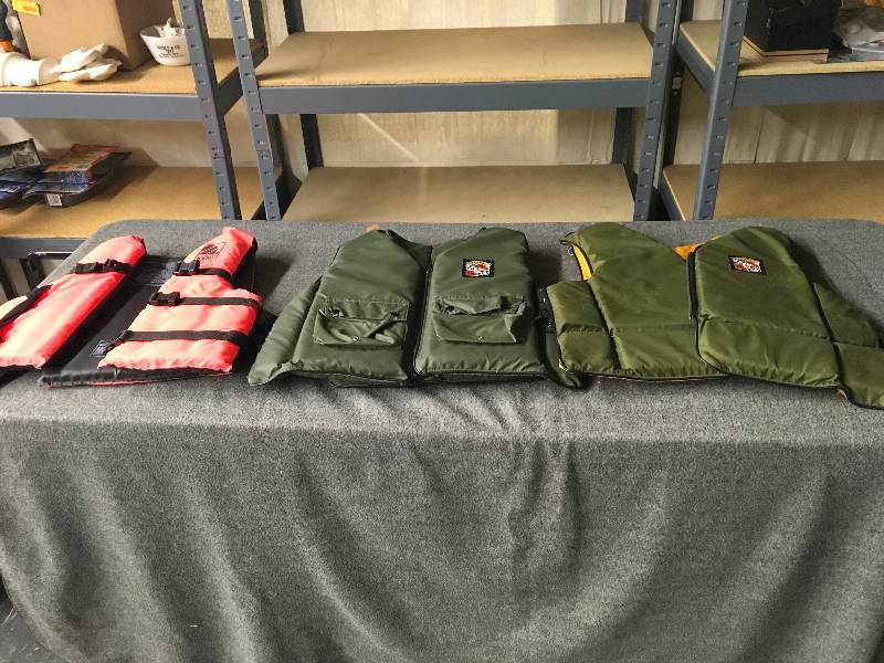 lot 221 image: Three Life Jackets
