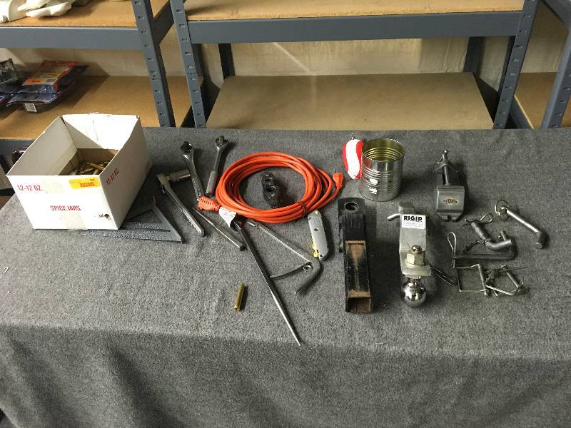 lot 228 image: Misc Tools, Hitches, & 280 REM Brass