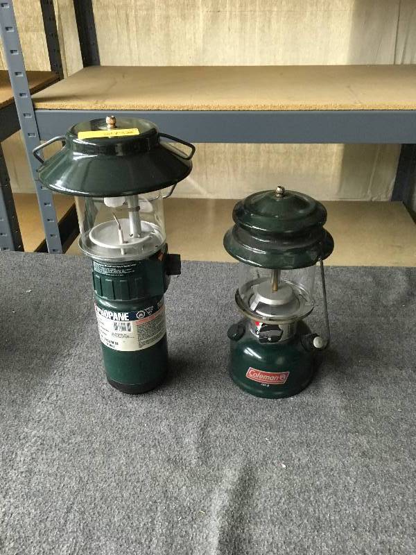 lot 232 image: Two Propane Lanterns