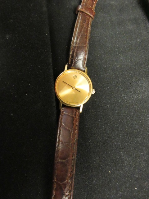 lot 320 image: LADIES MOVADO MUSEUM WATCH