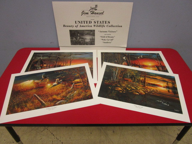 lot 339 image: JIM HANSEL BEAUTY OF AMERICA WILDLIFE COLLECTION