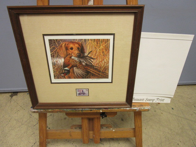 lot 343 image: JIM KILLENS 1985 MINNESOTA PHEASANT STAMP PRINT, SIGNED