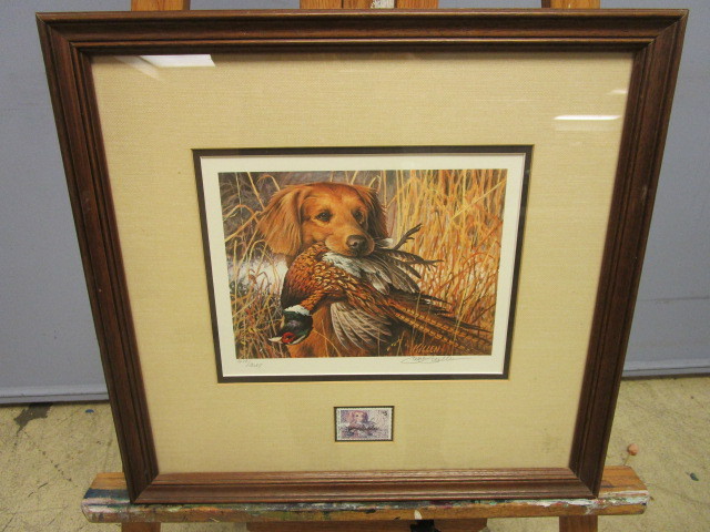 lot 344 image: JIM KILLENS 1985 MINNESOTA PHEASANT STAMP PRINT, SIGNED