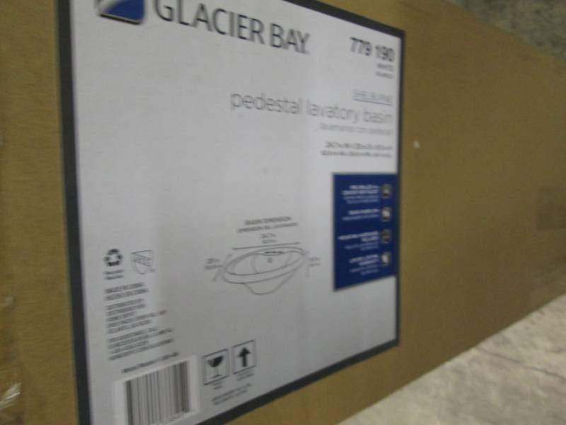 lot 53 image: Glacier Bay Shelburne 20 in. Pedest...