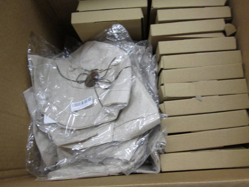 lot 134 image: Box of 2 Styles Ladies Sun Hats...