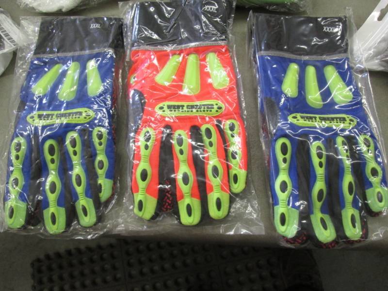 lot 167 image: 3 pr XXXL Work Gloves...