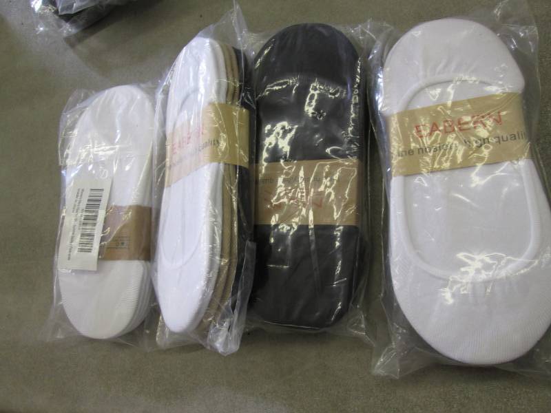 lot 177 image: 4- 6pks Ladies Summer Socks...