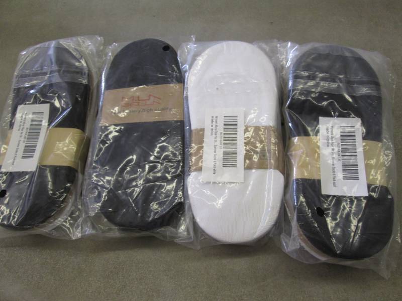 lot 178 image: 4- 6pks Ladies Summer Socks...