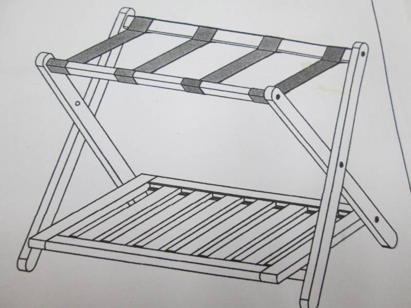 lot 191 image: Luggage Rack open box, damaged  26...