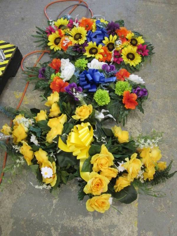 lot 211 image: 3 Headstone Sprays...