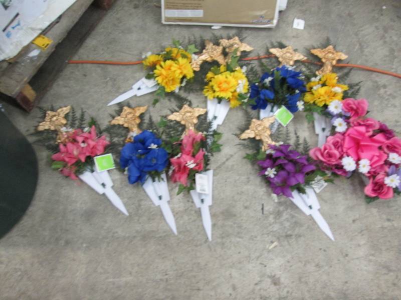 lot 213 image: 9 Small Cemetery Sprays...