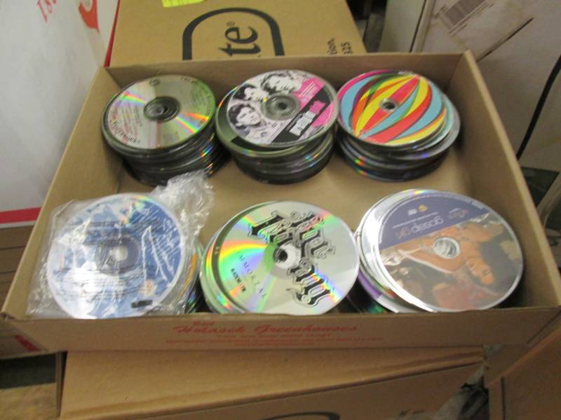 lot 217 image: Approx. 200 CDsDVDs without cases...