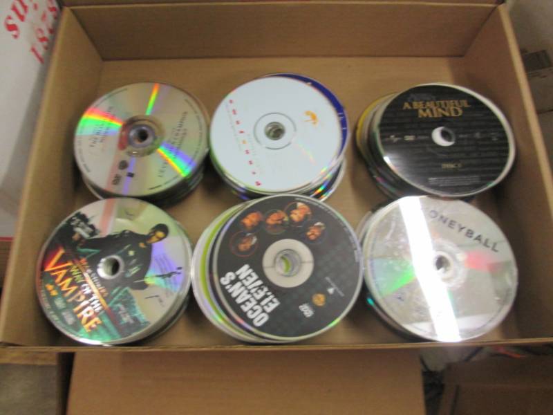 lot 223 image: Approx. 200 CDsDVDs without cases...