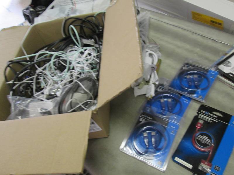 lot 240 image: Assorted Cables & Electronics Items...