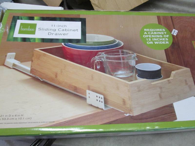 lot 267 image: 11 inch Sliding Cabinet Drawer...