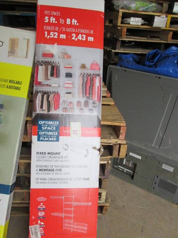 lot 278 image: ClosetMaid SuperSlide 5 ft. to 8 ft...