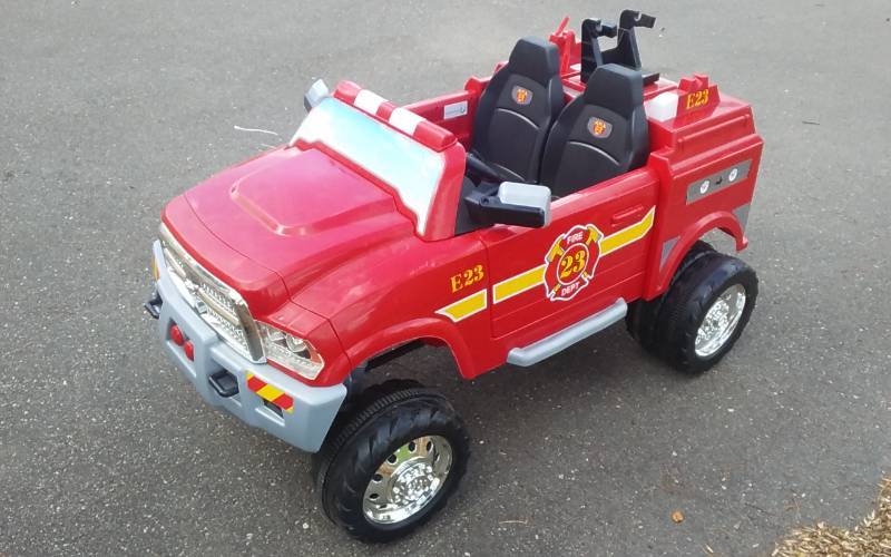 power wheels fire truck with water hose