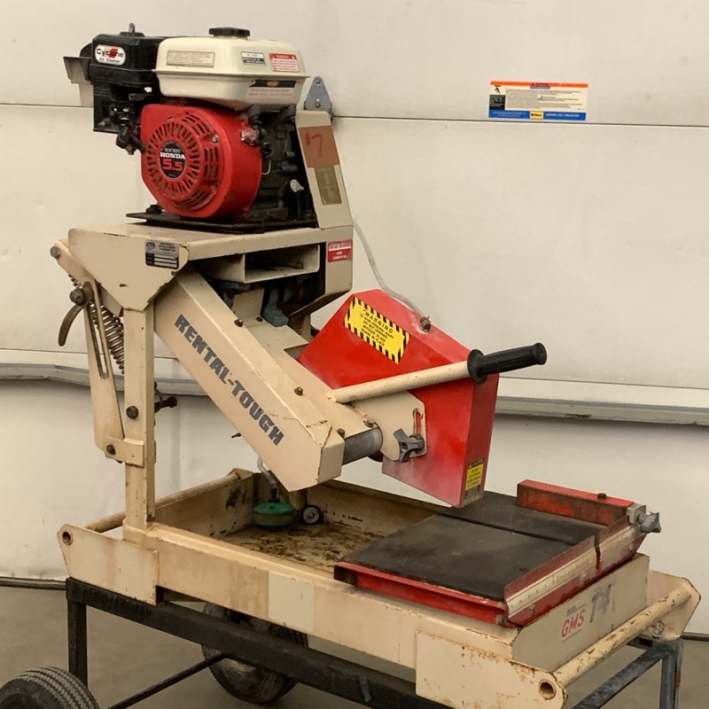 lot 7 image: Edco Rental-Tough Commercial Brick  Block Saw