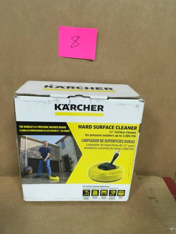 lot 8 image: Karcher 8.755-848.0 Hard Surface Cleaner for Electric Pressure Washers  in good condition