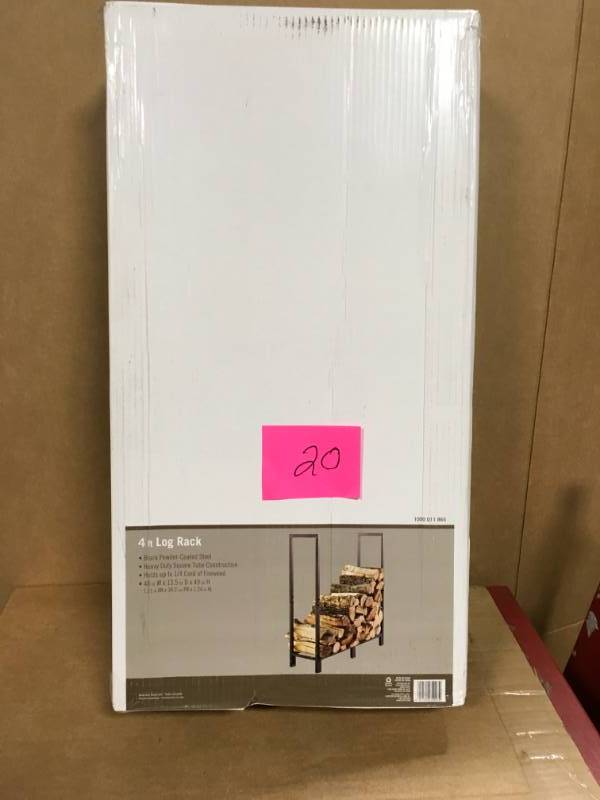 lot 20 image: 4 ft. Firewood Rack not used