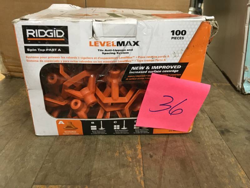 lot 36 image: RIDGID LevelMax Anti-Lippage and Spacing System Top Only  in good condition
