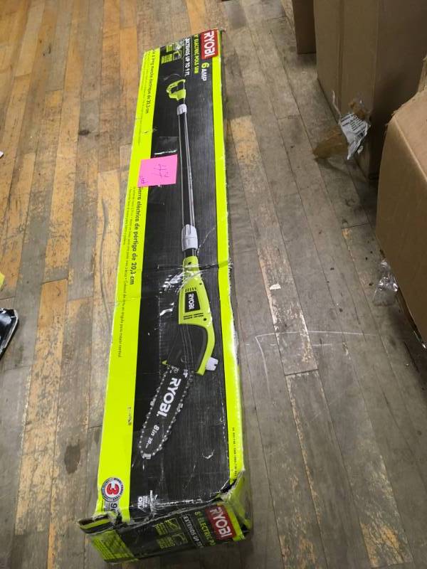lot 47 image: RYOBI 8 in. 6 Amp Pole Saw  in good condition