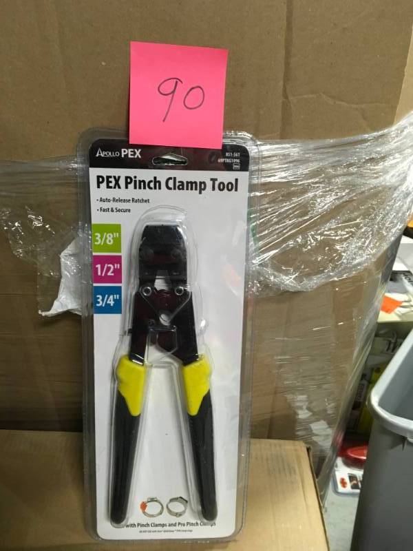 lot 90 image: Apollo 38 in., 12 in. and 34 in. PEX Quick-Cinch Clamp Tool  in good condition