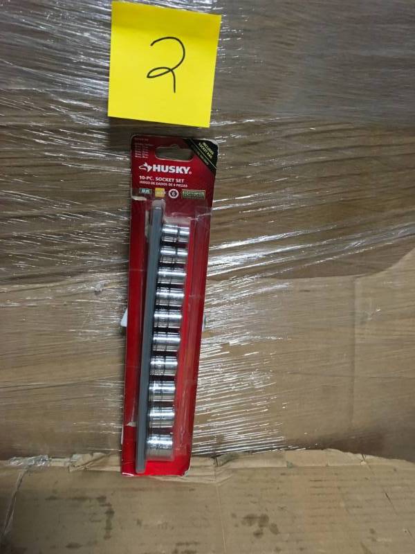 lot 2 image: Husky 38 in. Drive Standard Metric Socket Set (10-Piece) USED in good condition