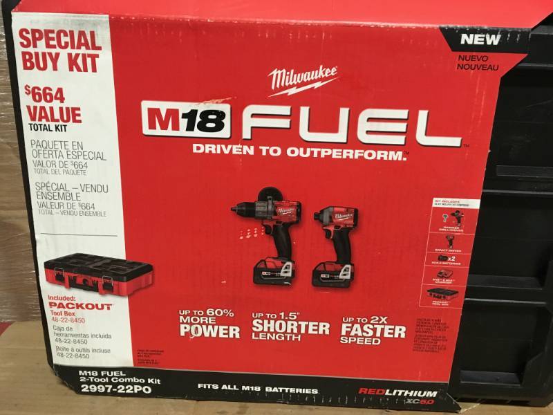 Milwaukee 2997-22PO M18 FUEL 2-Piece Combo Kit with PACKOUT one