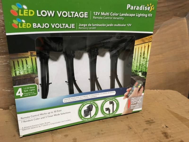 lot 25 image: Multi Color LED Nano Spot Light (4-Pack) not used