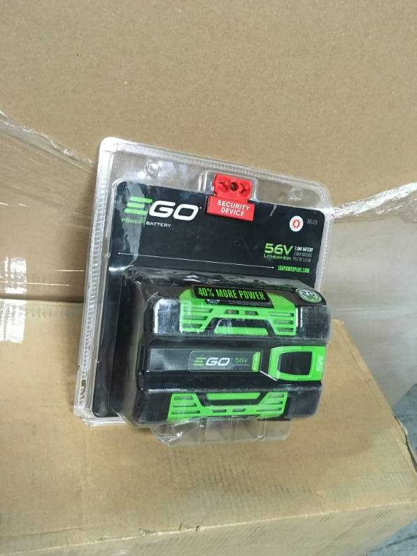 lot 36 image: EGO Lawn Equipment Parts 56-Volt 2.0 Ah Battery BA1120  in good condition