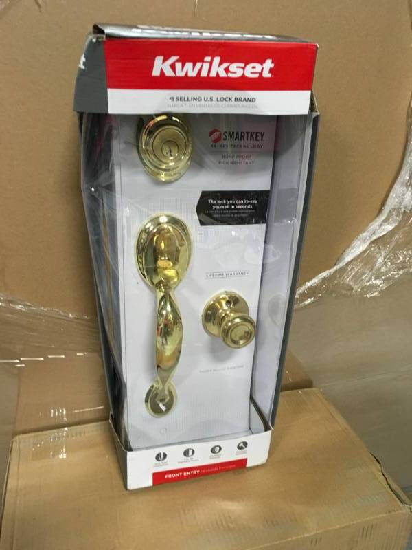 Kwikset Dakota Polished Brass Smartkey Single Cylinder Deadbolt