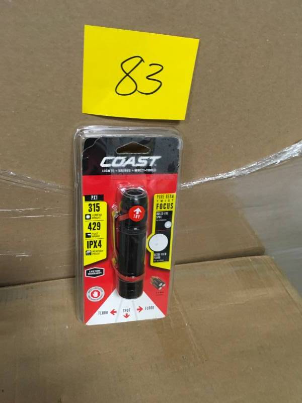 lot 83 image: Coast 315 Lumen LED Flashlight Twist in good condition