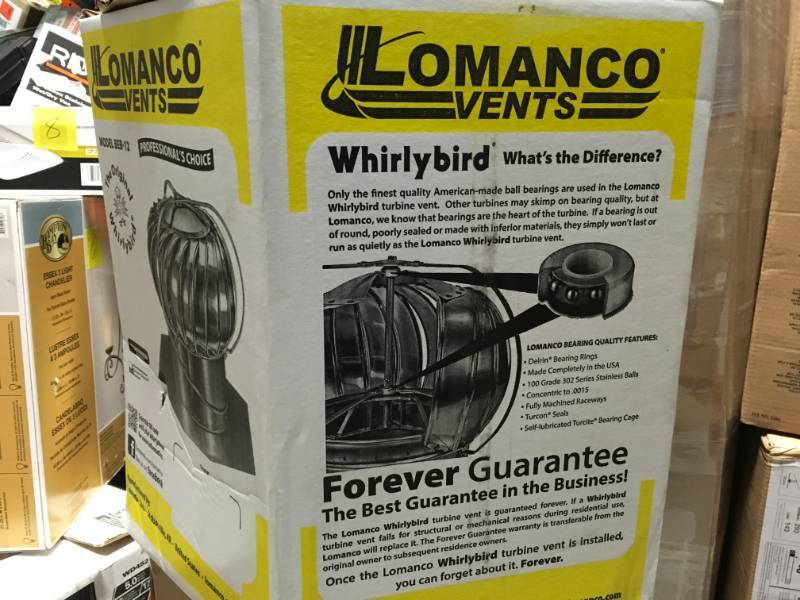 Whirlybird 12 in. Mill Aluminum Externally Braced Wind Turbine not used